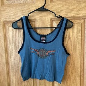 Vintage Harley Davidson tank